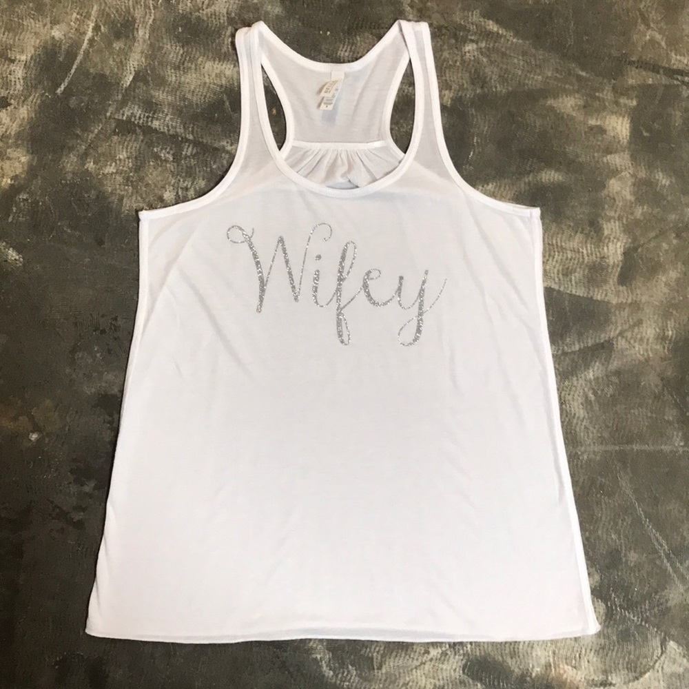 White Wifey Tank Top